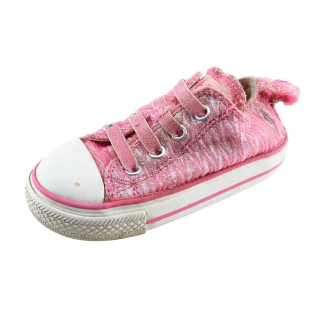 Converse‎ All Star Toddler Girls Low Top Size 6 Pink Fabric Sneaker Casual